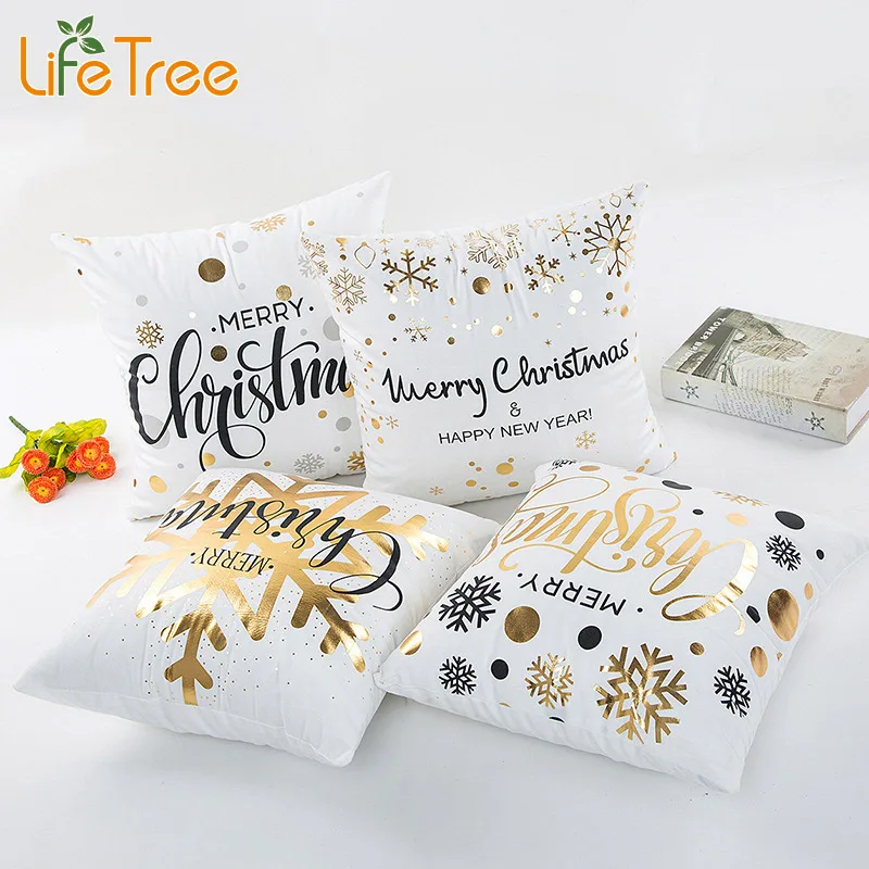 

LifeTree 45x45 см наволочка для подушки Рождественская декоративная наволочка для дивана наволочка для сиденья домашний декор