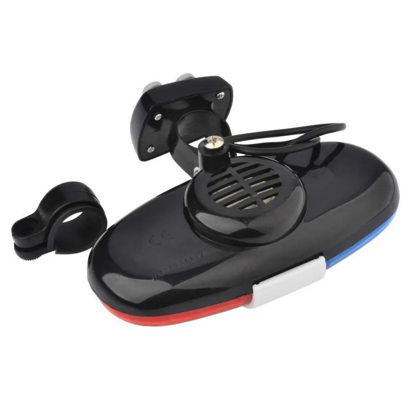 Велосипедные аксессуары 6 светодиодов 4 тона звуковой сигнал полицесветильник