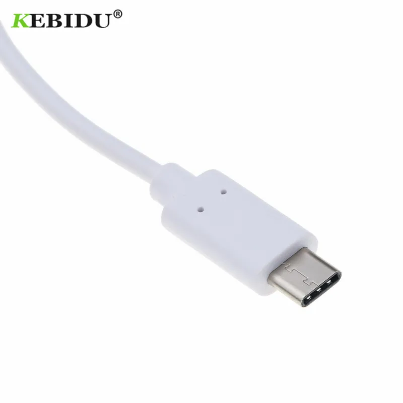 Адаптер Kebidu USB-C Ethernet 3 USB C Hub для RJ45 Lan адаптер сетевая карта Macbook ThinkPad Samsung ноутбука |