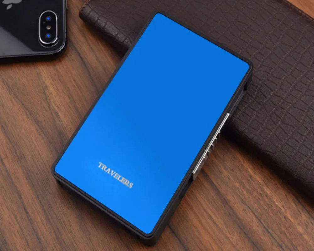 100 шт USB Зажигалка чехол для 16 сигарет с длиной 100 мм и диаметром 5 мм