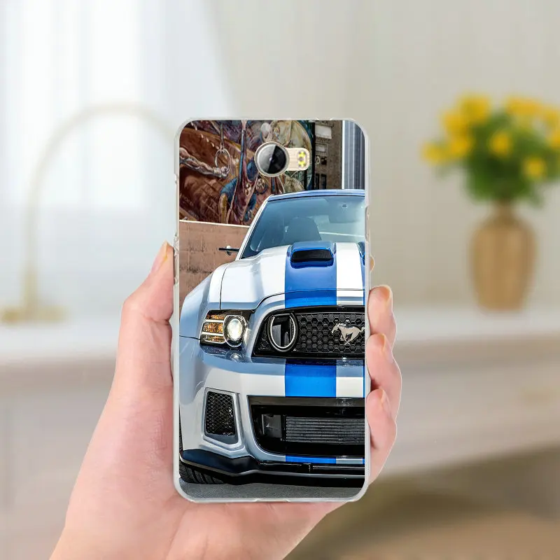 Любовь Ford Mustang логотип Мягкие силиконовые ТПУ чехол для телефона huawei P8 P9 P10 Lite