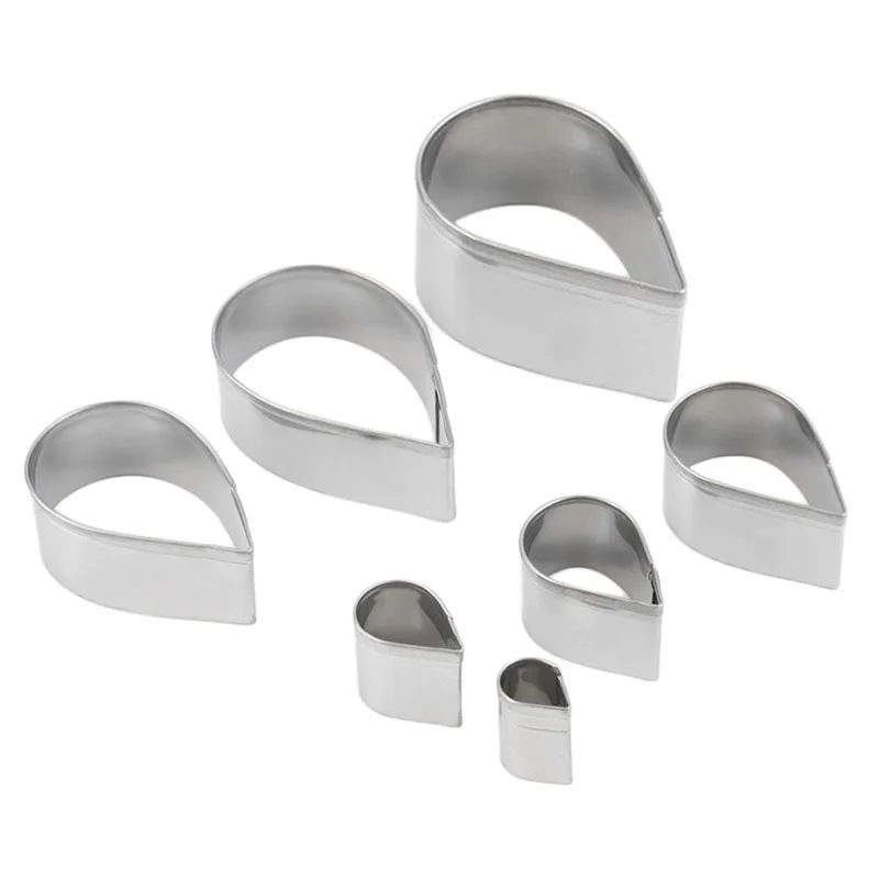 7 шт./компл. формочки для печенья в форме лепестков из нержавеющей стали|cookie