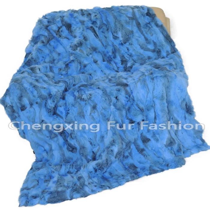 blue 2 CX-D-11, 130X160 натуральный цвет, украшение для дома, натуральный кроличий мех, ковер - Цвет: blue 2