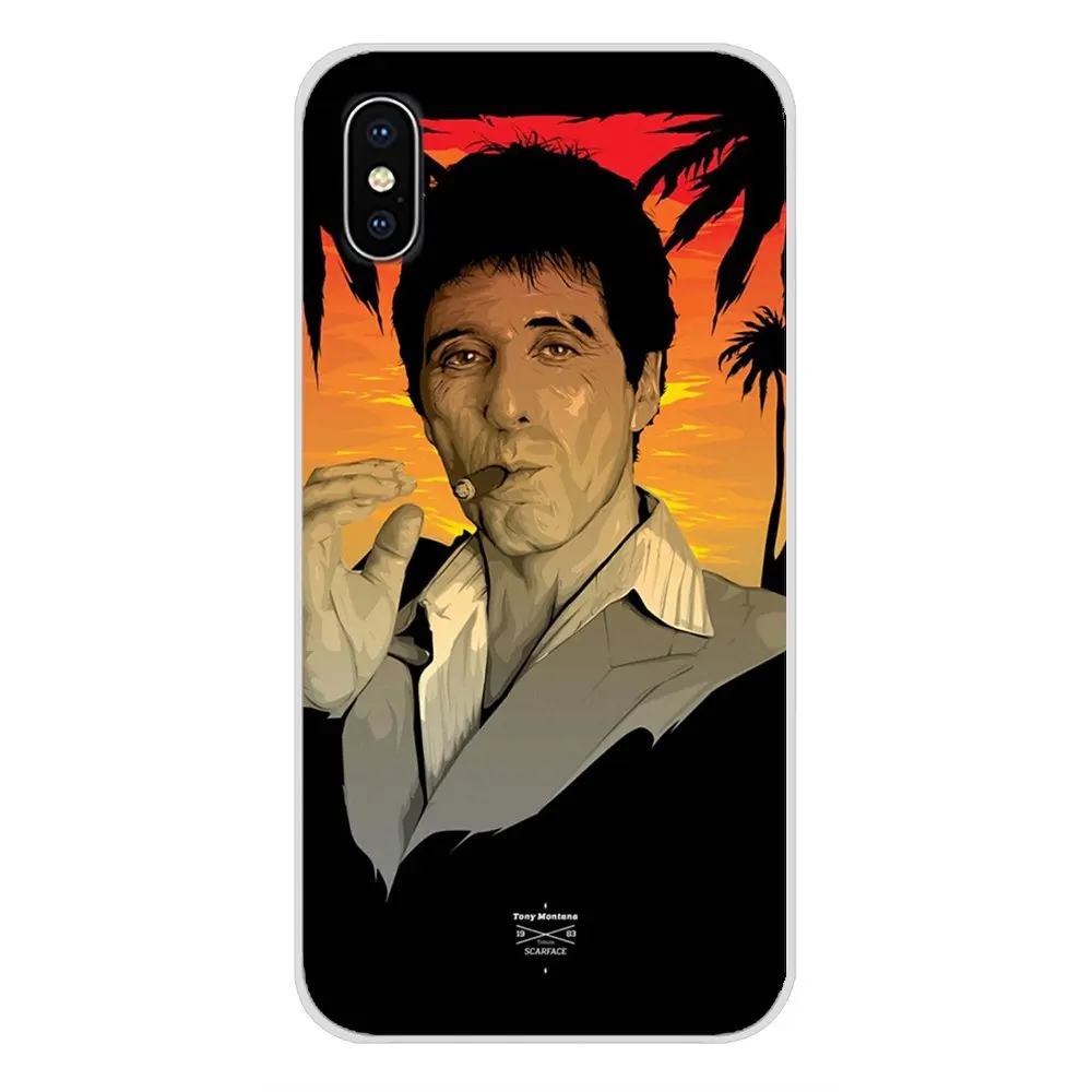Мягкий чехол-чехол фильм Лицо со шрамом Тони Монтана удивительный мобильный