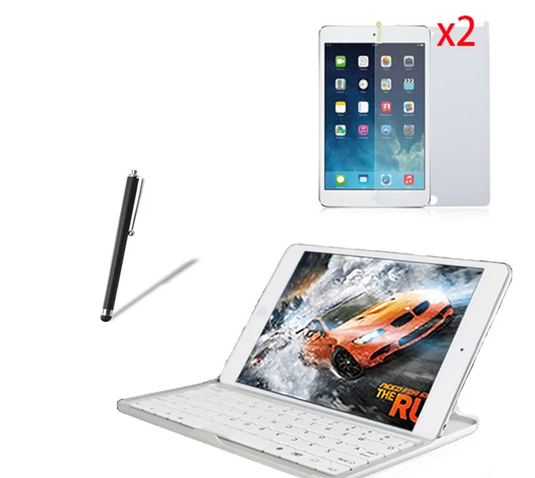4в1 алюминиевый беспроводной Bluetooth клавиатура металлический чехол для Apple iPad Mini 2 3