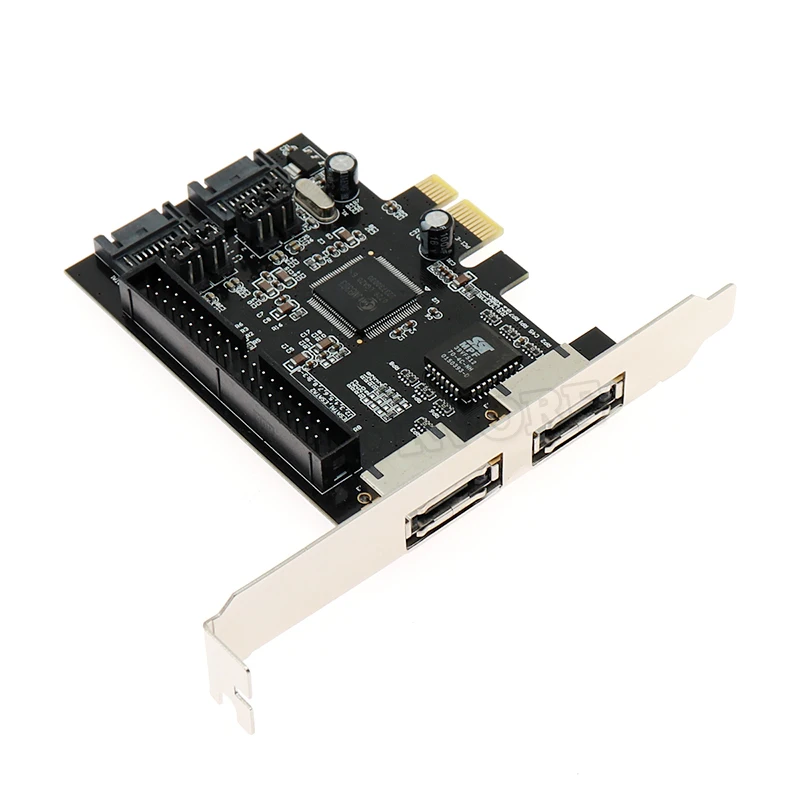 Комбинированная 2 портовая SATA 0 + IDE порта eSATA PCI e express карта raid контроллера адаптер