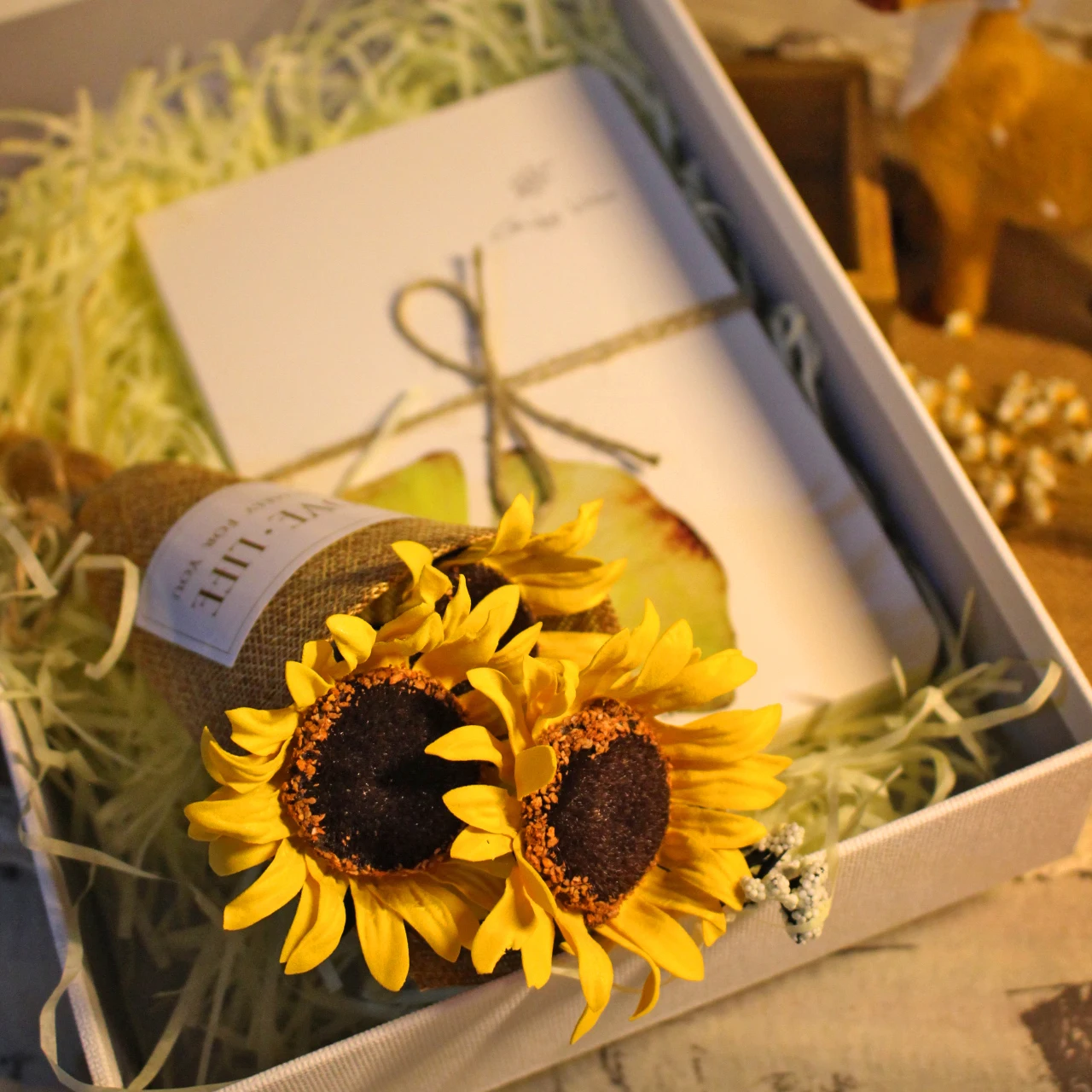 10 шт./лот искусственный цветок подсолнуха для украшения свадебного скрапбукинга