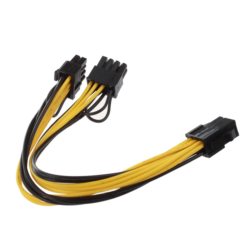 Semoic модуль 6Pin к двойному PCI-E PCIe 8Pin + (6 2Pin) ленточный кабель питания 20 см для Thermaltake Tt