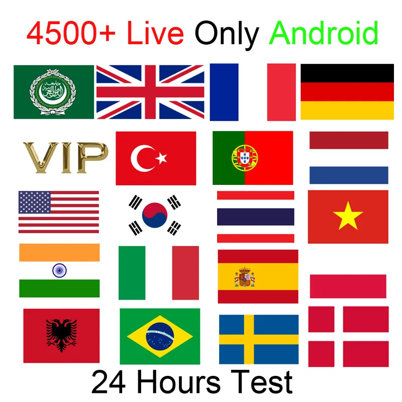 X96 mini 4 K медиаплеер Full HD арабский французский Великобритания Германия Protugal Европа индийский Корея Вьетнам IP ТВ часы в коробке 4500+ каналы