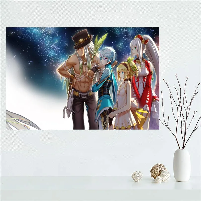 Изготовленный На Заказ Tales Of Zestiria X новая парусиновая обувь плакат настенный