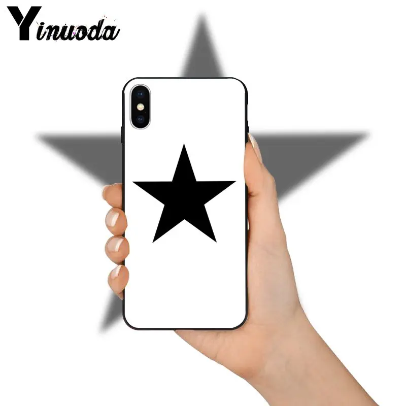 11pro MAX пятиконечная звезда в продаже окрашенный мягкий чехол для телефона Apple iPhone 8
