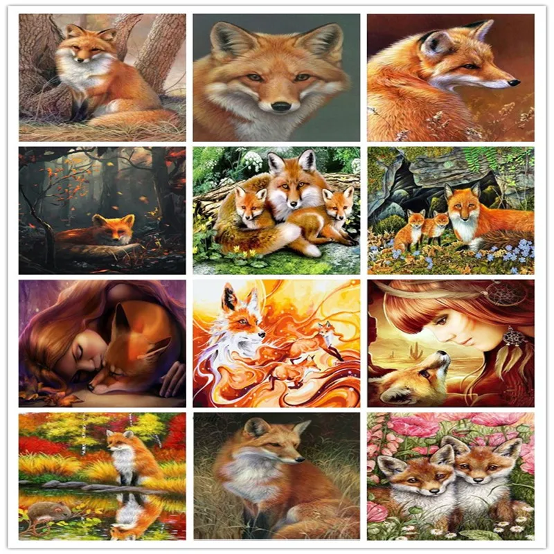 

TOUOILP Full Square Diamond 5D DIY Diamond Painting "Animals tiger " 3D Embroidery Cross Stitch Mosaic Painting Home Decor