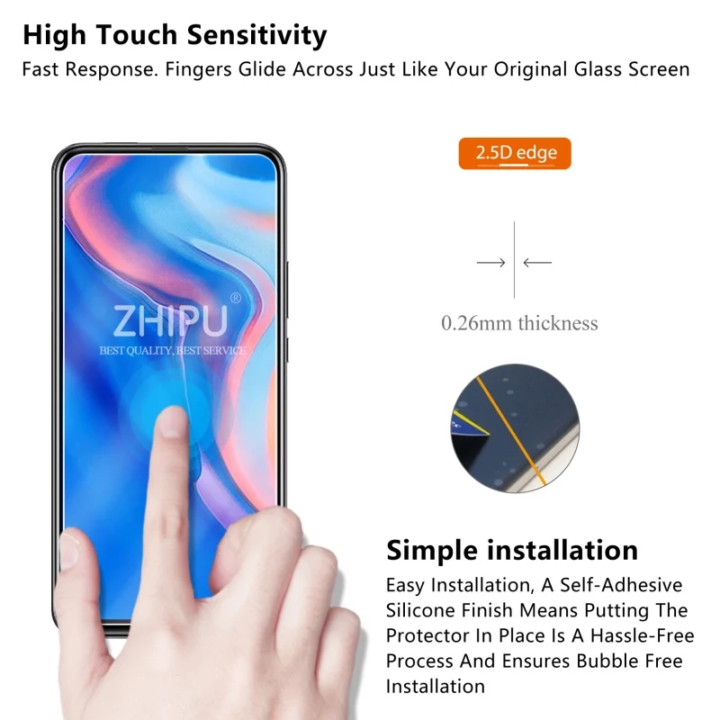 2 шт закаленное стекло для Huawei Y9 Prime 2019 Защитная пленка экрана 2.5D 9H | Мобильные