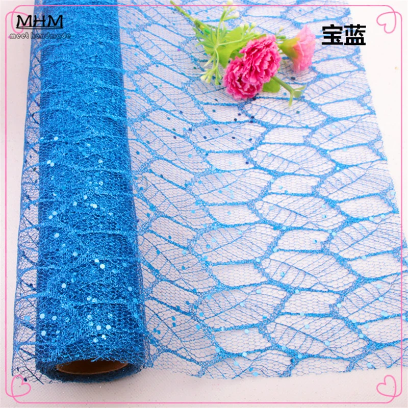 Красивая кружевная блестящая сетка с блестками упаковка для букета материал: