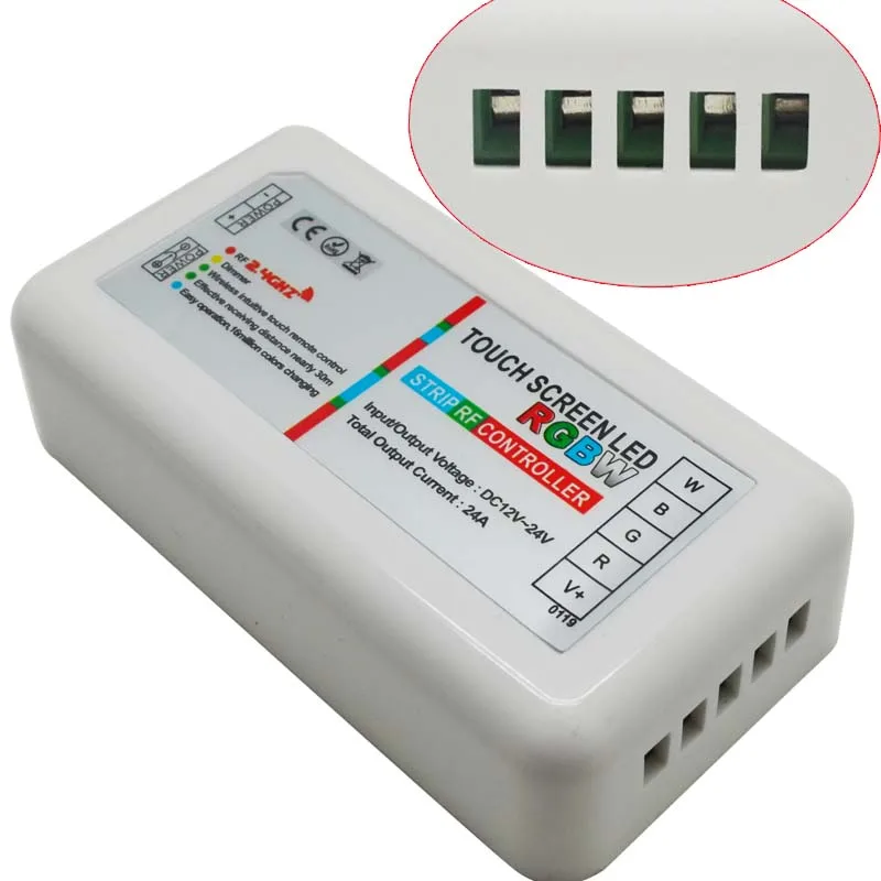 2 4G сенсорный экран RGBW LED контроллер 3 канала 18A RF беспроводной пульт