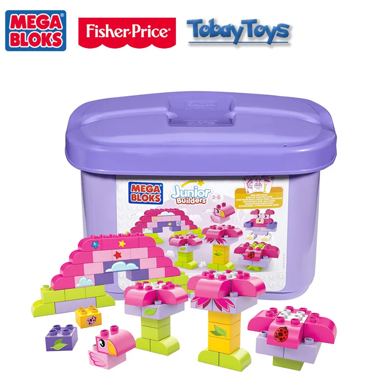 FBC09 Подлинный бренд Mega Bloks детская развивающая игрушка серии Junior Builder Baby Play Bloks Before Bloque De Edificio FBC08 игрушка CYR22 - Цвет: FBC09
