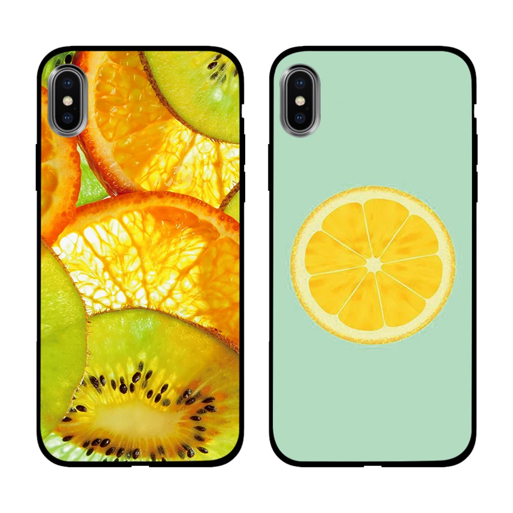 Все виды мультяшных фруктов Мягкий ТПУ чехол для Apple iPhone 6 6S 7 8 Plus 5 5S SE X XS MAX XR