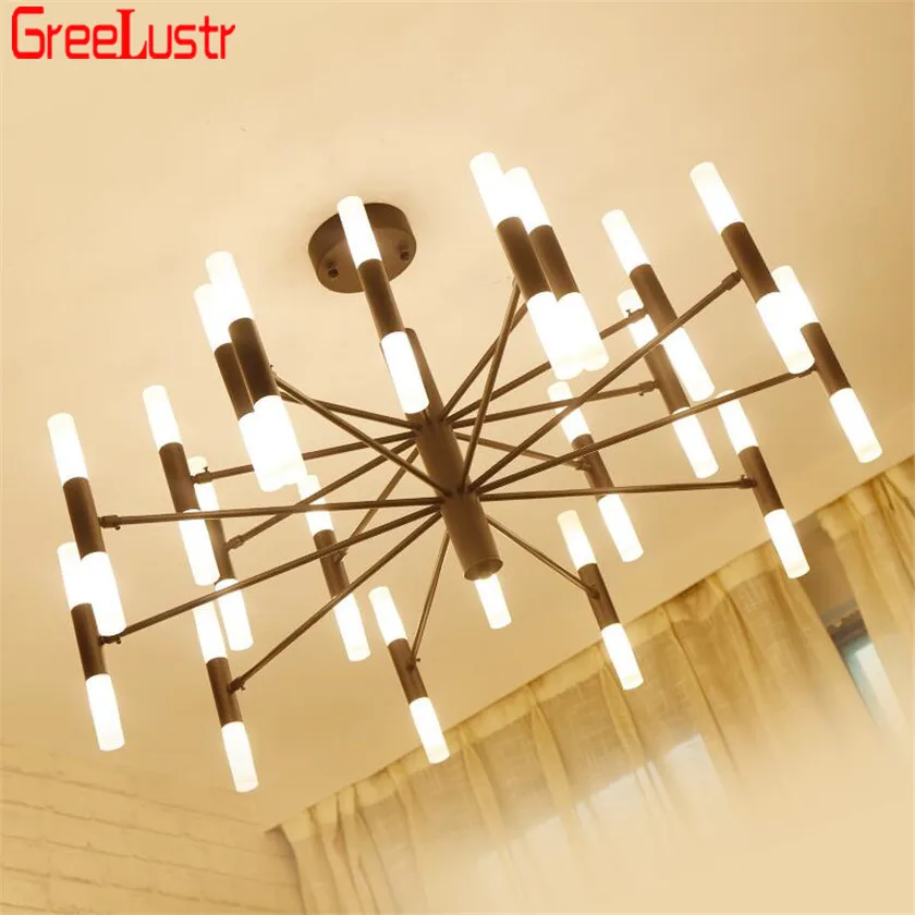 Минималистичный светодиодный Золотой светильник люстра для зала отеля