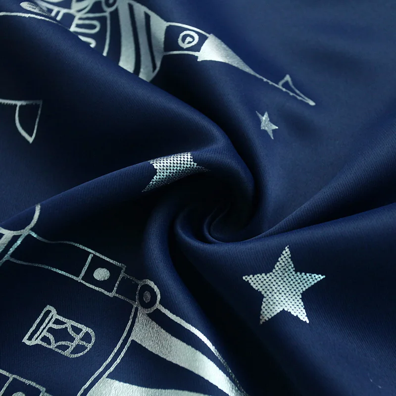 

New Curtains For Living Room Children Bedroom Cartoon Sea Castle Printed Window Voile Tulle Curtain Kids Room Fabric Decoration