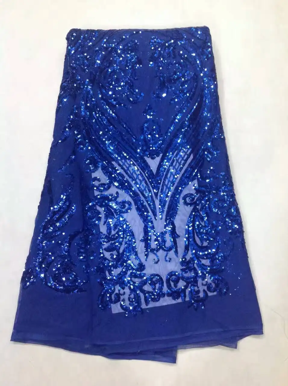 

2017 Hot Selling Net Lace Sequins Fabric for Wedding Sewing Accessories High Quality African French Lace Fabric WD001