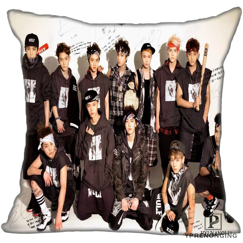 Для наращивания с лучшими продажами от EXO(2) Подушка Чехол Спальня дома квадратная Наволочка на молнии(с одной стороны)#190404-01-121