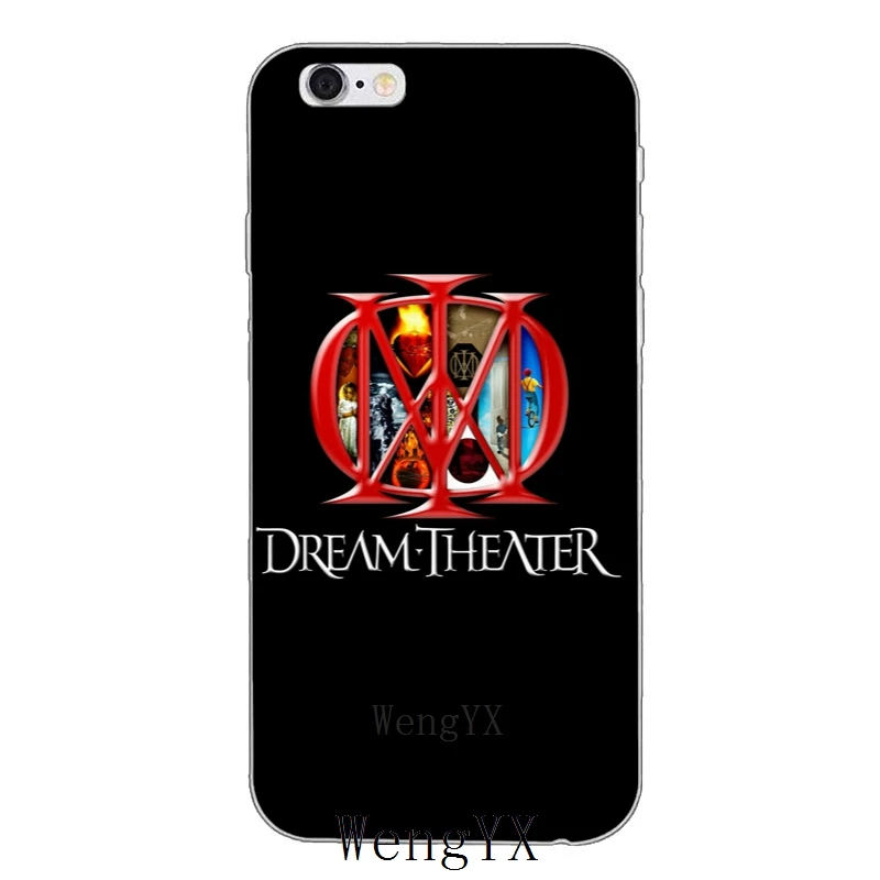Тонкий силиконовый мягкий чехол для телефона с логотипом dream theater iPhone 4 4s 5 5s 5c SE 6 6s
