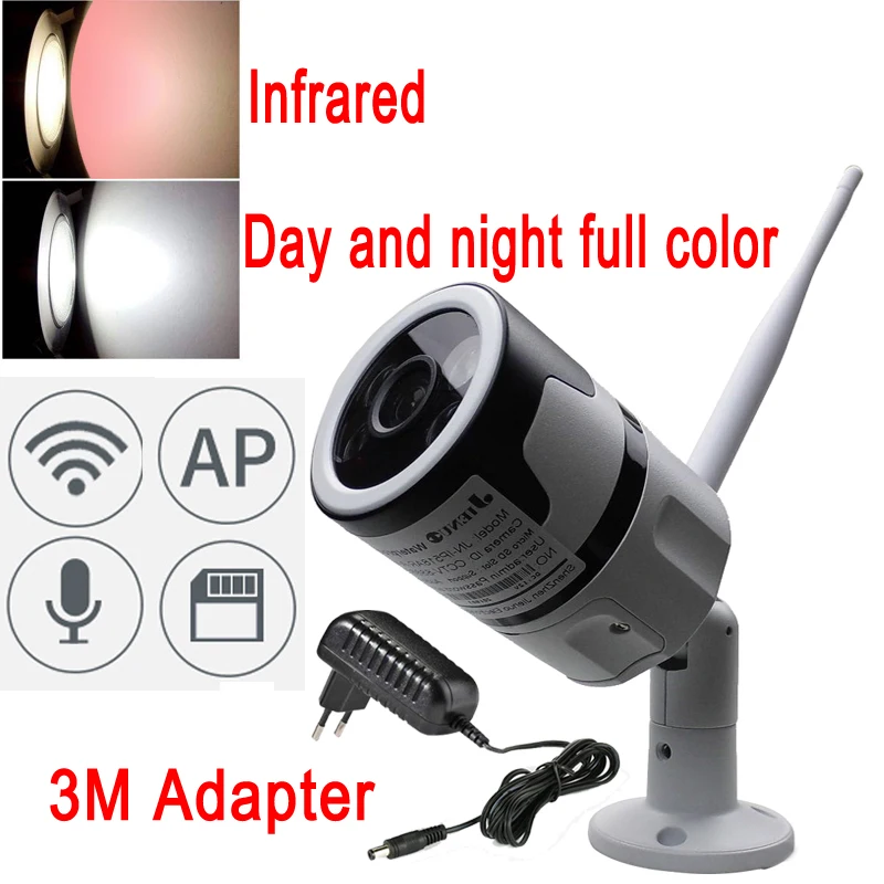 

JIENU ip Camera Wireless 720P 960P 1080P Outdoor Waterproof wifi Home Cam CCTV Security Surveillance ipcam Smart white LED Color