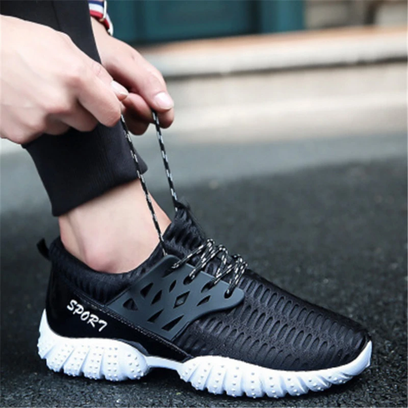Good quality Outdoor Men Sports shoes Summer Breathable Jogging Walking Trainers Running Shoes for Athletic Sneakers men | Спорт и