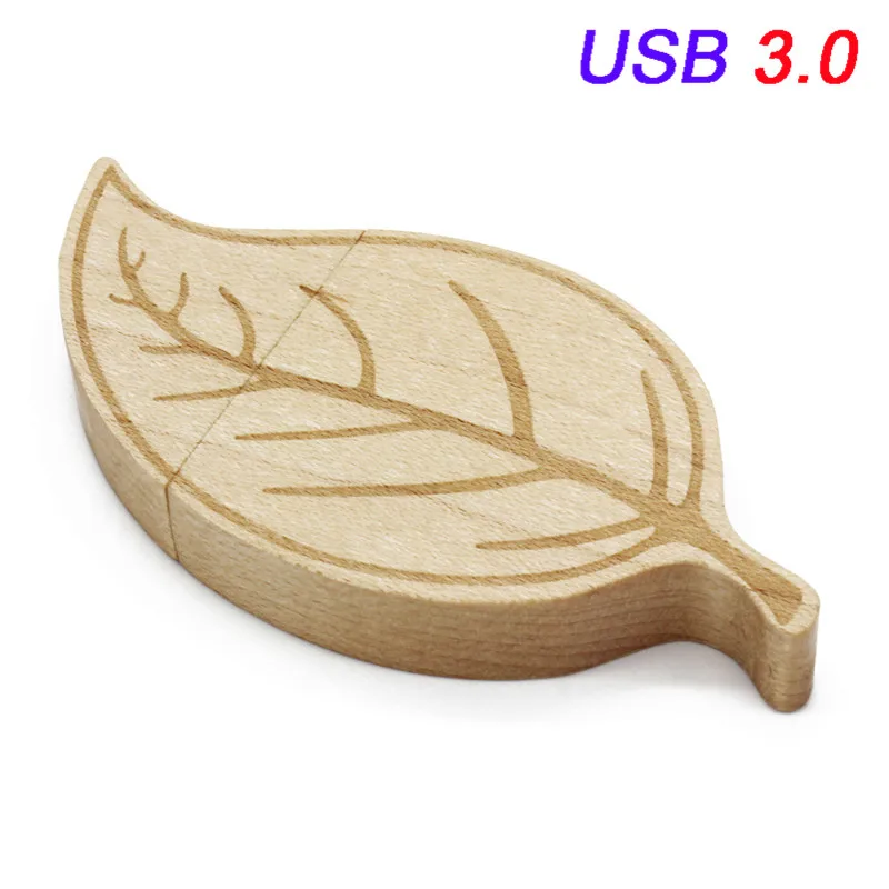 Maple wood Натуральный Деревянный золотой лист usb флэш-накопитель usb 2,0 de memory stick Флешка 32 ГБ флеш-накопитель 4 ГБ 8 ГБ 16 ГБ(более 10 шт бесплатный логотип - Цвет: Maple wood