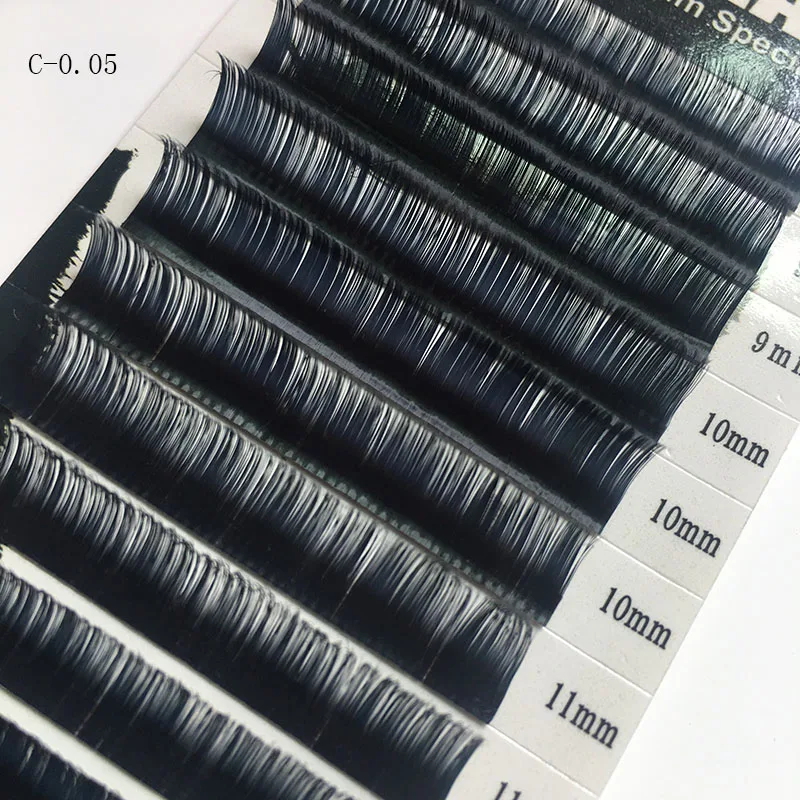 CrownLASH черный 0,05, 0,07 0,10, 0,15, 0,20, 0,25 наращивание ресниц C D 8-13 мм) бусины типа «жемчужины», перламутровый цвет, Размеры Европейский Стандартный Вьющиеся