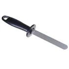 Алмазная точилка для ножей, стальная овальная точилка, 400 # стальная профессиональная точилка для ножей шеф-повара, ножевая заточка, стержень, ручка ABS