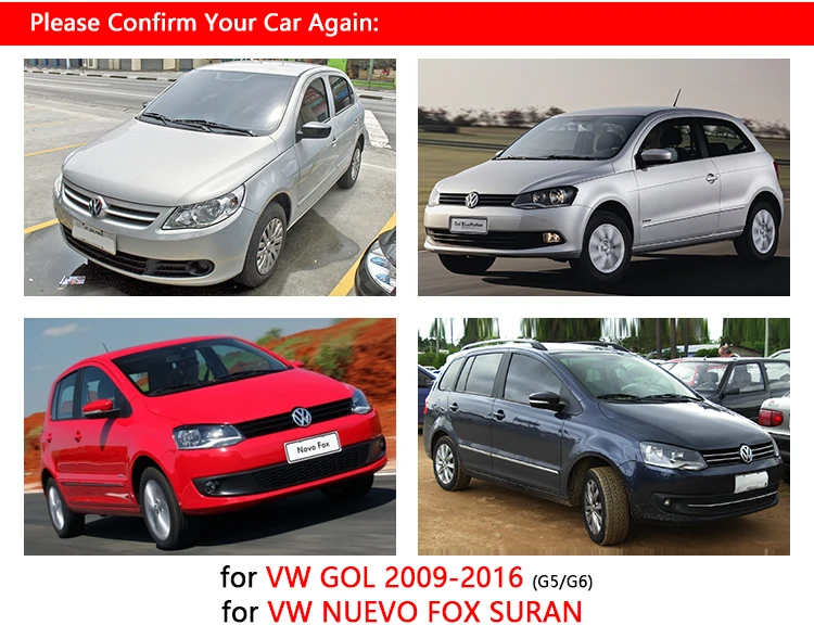 Для VW GOL G5 G6 2009 2016 Fox Suran Cross хромированные покрытия для дверных ручек набор обшивки