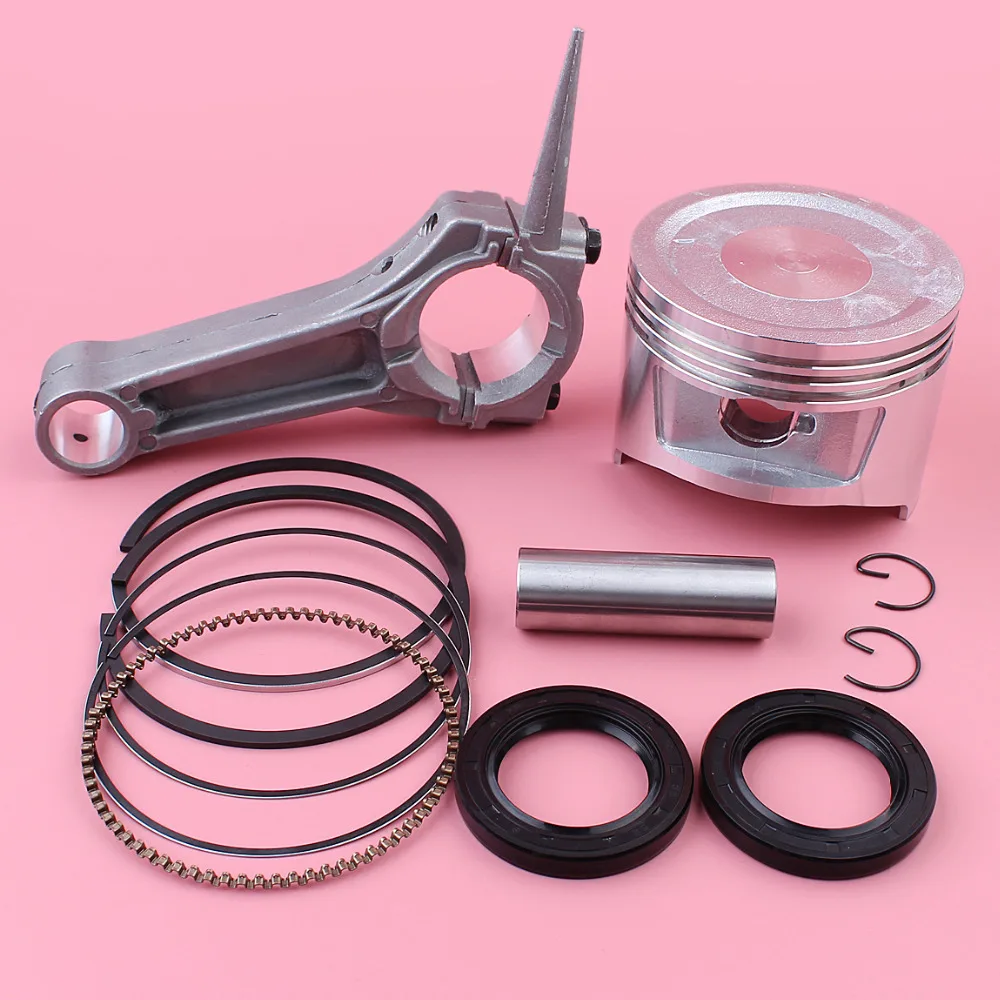 connecting rod 88mm piston pin ring circlip oil seal kit for honda gx390 13hp gx 390 engine motor part free global shipping