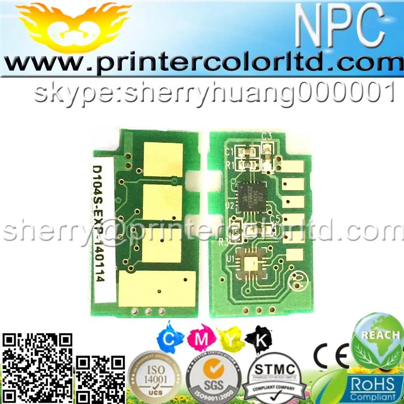 Чип для SAMSUNG ML-1867/1865W/1864 SCX-3200/SCX-3205/3207/3217/SCX-3000/3200W/3205W/3201/3206/3210/3218/3208/MLT-D104/MLT-D104S |