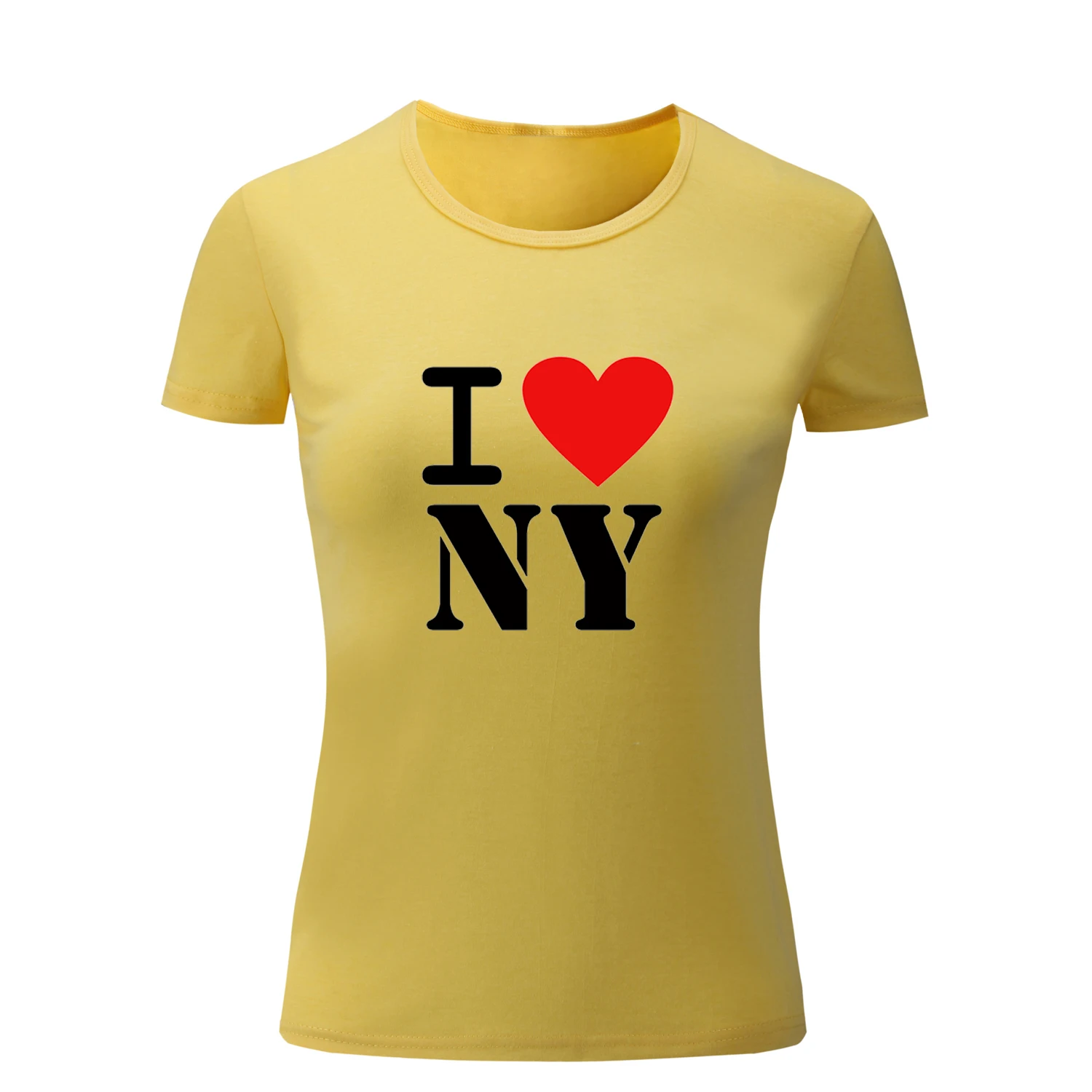 I Love New York NY Design летняя смешная футболка с коротким рукавом женские топы футболки в