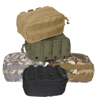 outdoor tactical horizontal molle pouch waist tactical emergency survival pockets recovery camping airsoft drop tool phone pouch