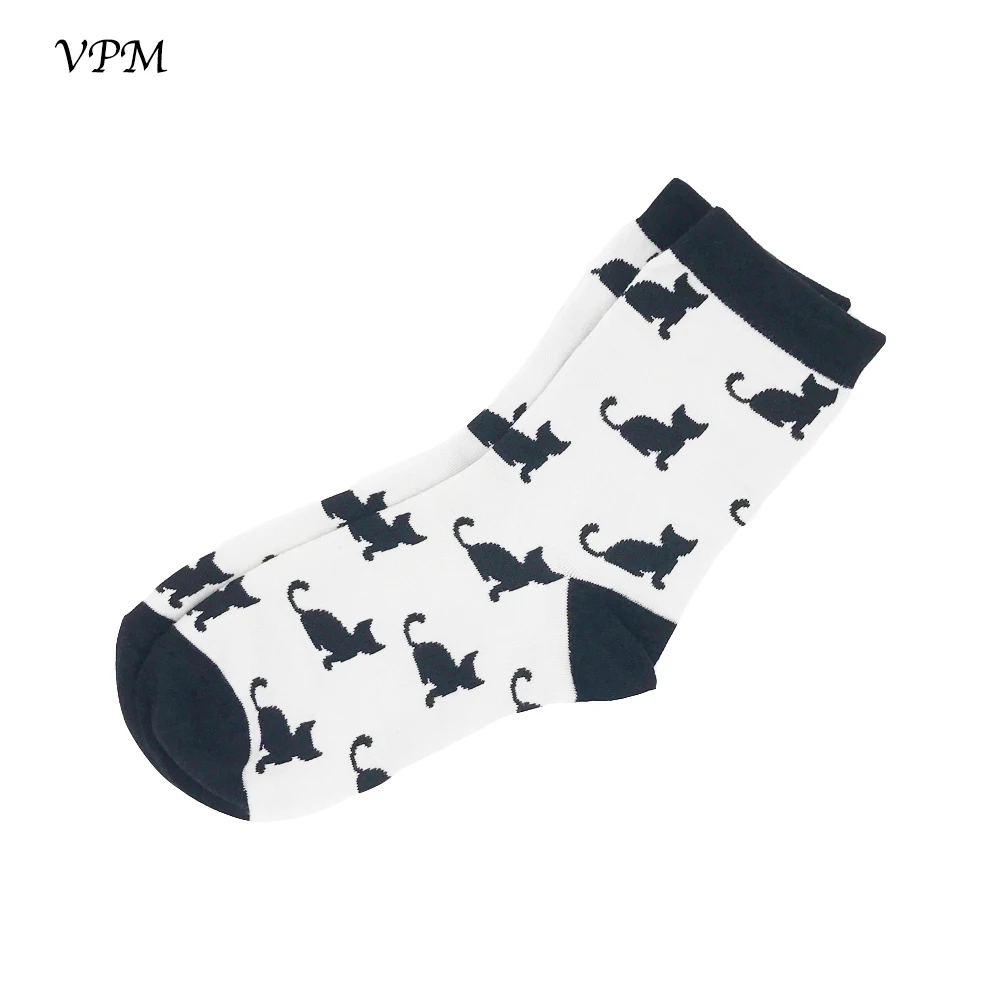 Женские носки VPM красочные Мультяшные милые с изображением еды молока фруктов