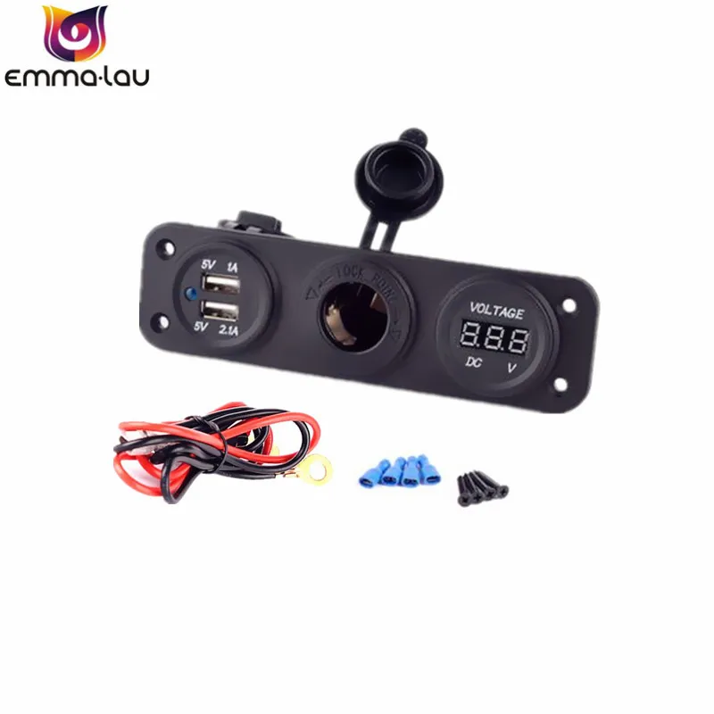 Цифровой светодиодный вольтметр с 3 портами 12 В 24 В|digital led voltmeter|led voltmetervoltage meter |