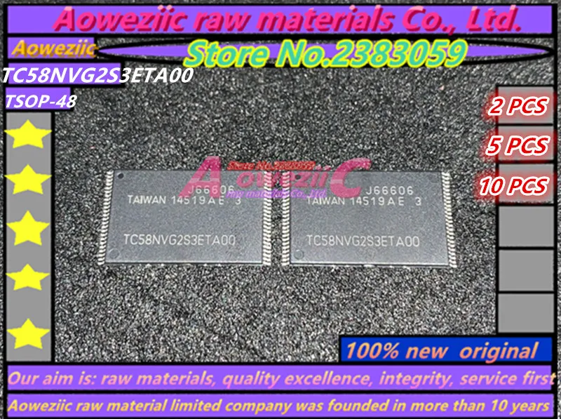 

Aoweziic 100% new original TC58NVG2S3ETA00 4GB TSOP48 Memory chip TC58NVG2S3ETAOO