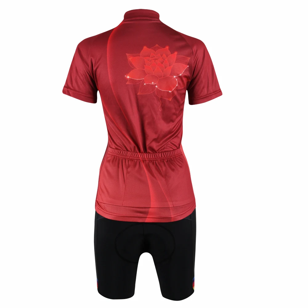 Женская велосипедная рубашка с коротким рукавом PALADIN &quotRed Lotus&quot|bike shirt|short sleeve cycling