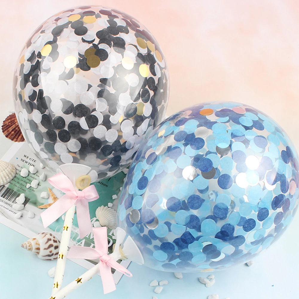 Новинка 5 дюймов блестящие воздушные шары с днем рождения Baby Shower Свадебная