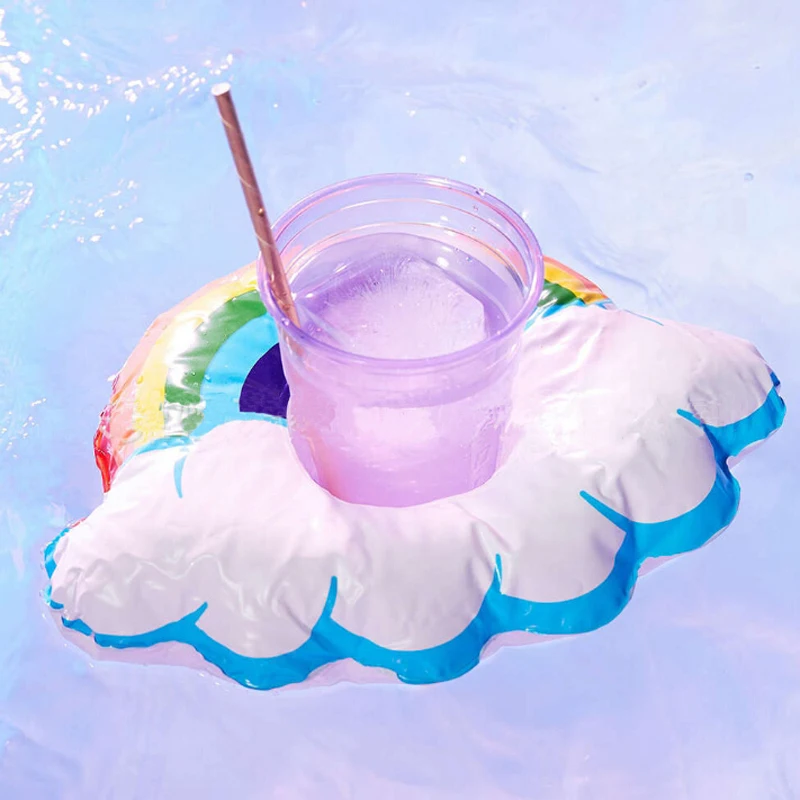 2017 Симпатичные надувные поплавки для плавания подстаканник летний бассейн лодка