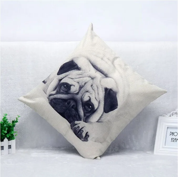 Новинка декоративная Декоративная Подушка для домашнего питомца черно белая с