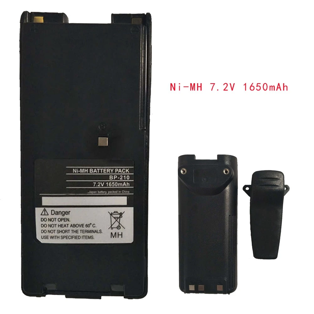 Ni-MH 7.2V 1650mAh Battery For ICOM Radio IC-F11 F11S F4GS BP-210N  IC-V8 IC-V82  IC-A6 IC-A24 IC-F3GT