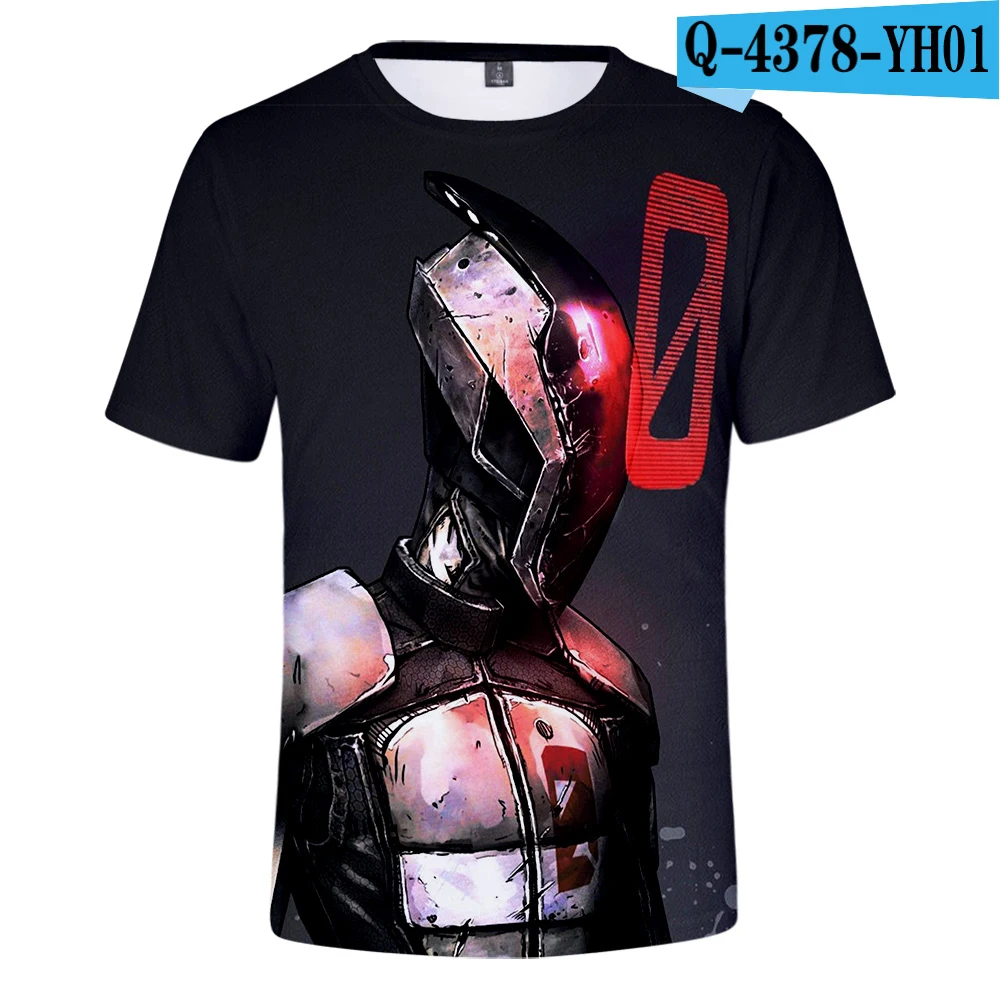 Лидер продаж Игра Borderlands 3 3D футболка модные летние детские костюмы с короткими рукавами футболка для отдыха 3D с цифровым принтом Новинка класса «Люкс», в стиле Харадзюку - Цвет: 7