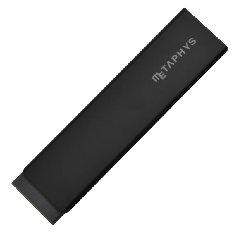 School Supplies Chewing Gum Style Thin Rubber Metal Case Pencil Eraser Stationery - Цвет: Черный