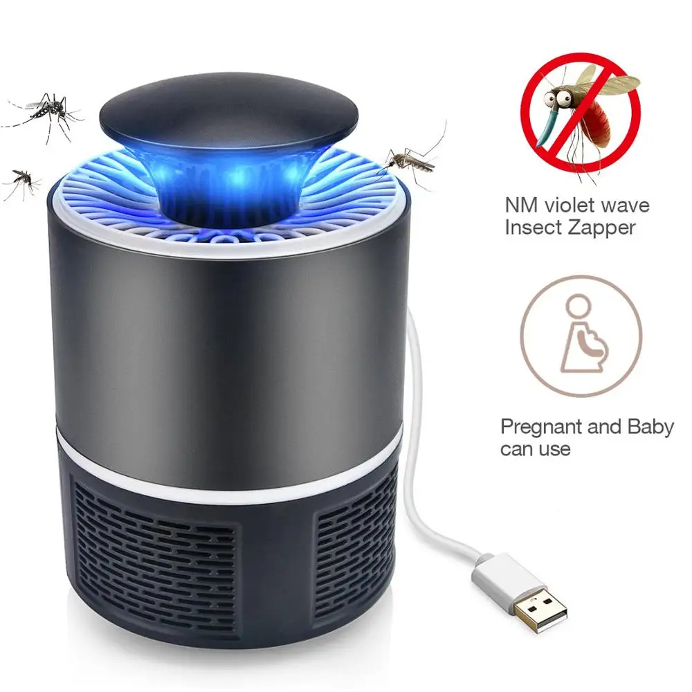 УФ лампа для уничтожения комаров светодиодный USB Электрический фонарь