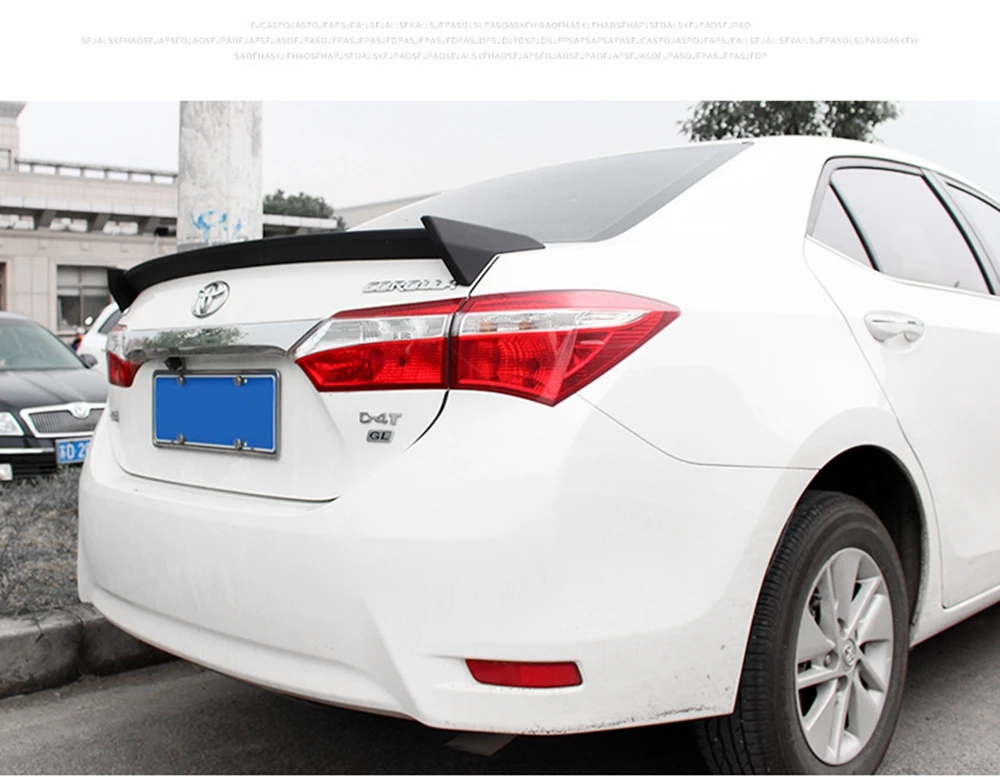 Спойлер MONTFORD из АБС пластика неокрашенный спойлер для заднего багажника Toyota Corolla