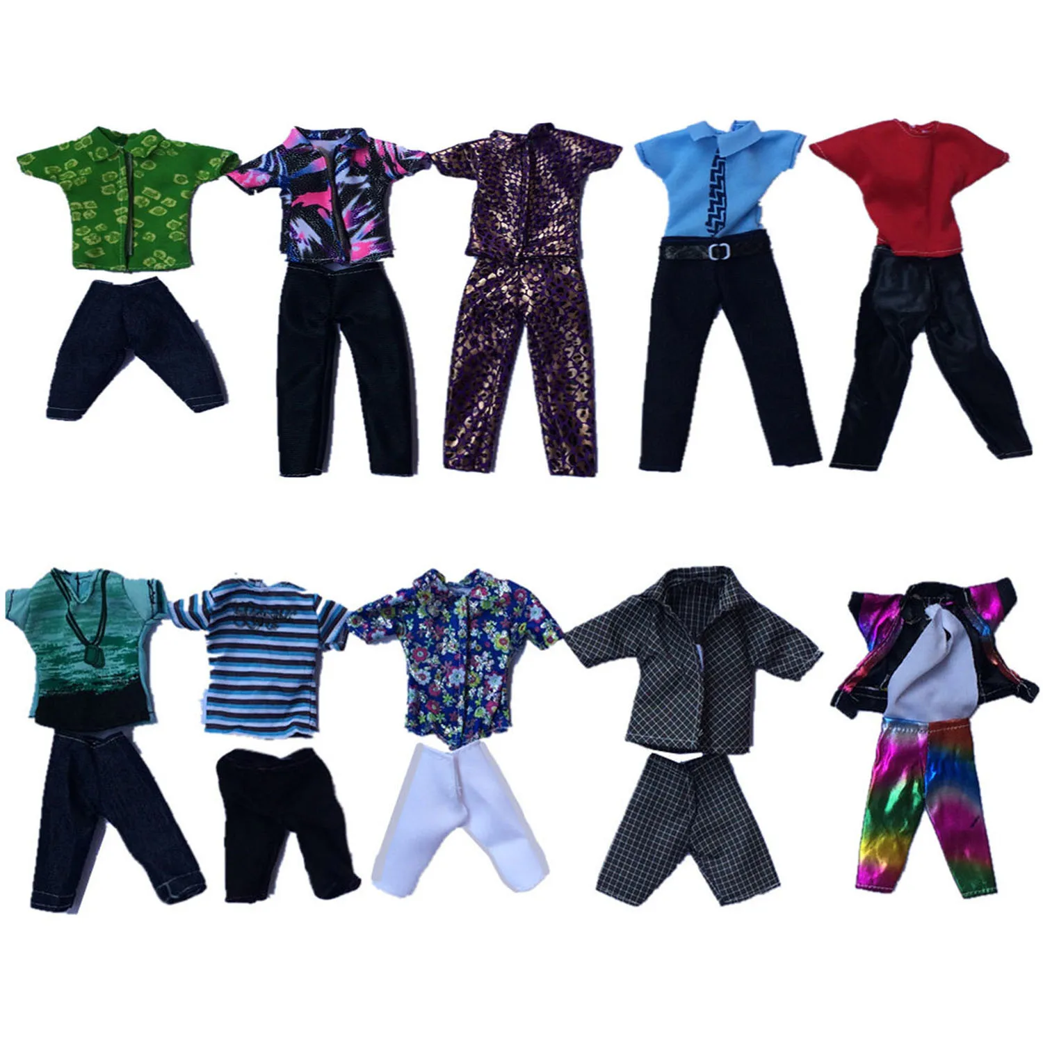 5 комплектов модная мини мужская кукла повседневная одежда кукольная куртка