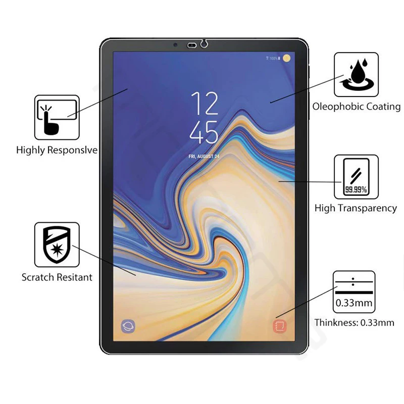 Clear Закаленное стекло для samsung Galaxy Tab S4 10,5 T830 T835 T837 Защитная пленка для экрана для samsung Galaxy Tab S4 9H премиум стекло - Цвет: Clear